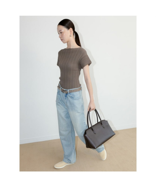 Ohu Pleated Knit Top Khaki (TA6751A09H)