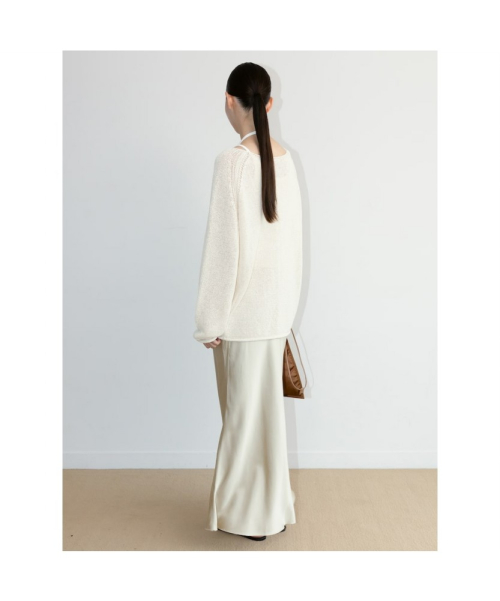Jenner Long Knit Top Ivory (TA6751A030)
