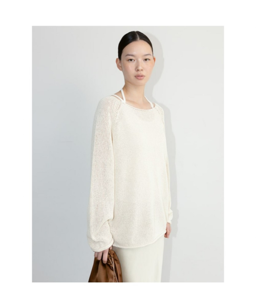 Jenner Long Knit Top Ivory (TA6751A030)