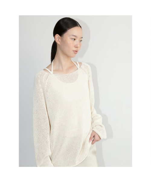 Jenner Long Knit Top Ivory (TA6751A030)