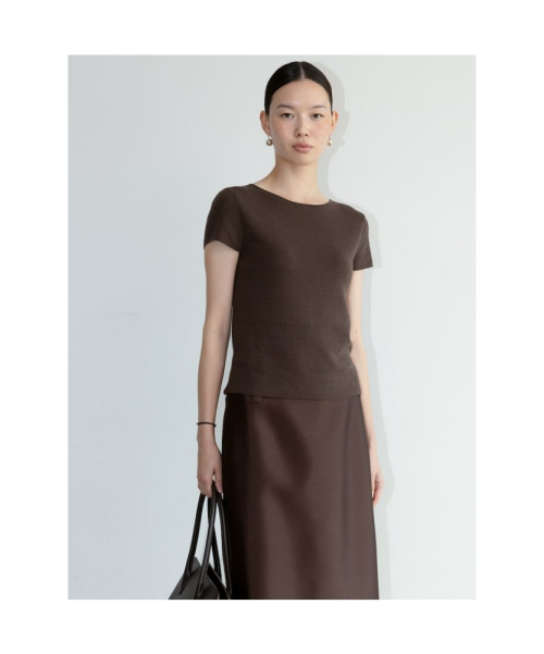 Cambio Knit Top Brown (TA6751A04D)