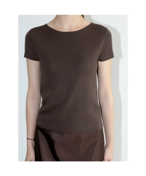 Cambio Knit Top Brown (TA6751A04D)