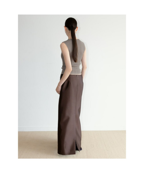 Ohu Pleated Knit Sleeveless Khaki (TA6751A06H)