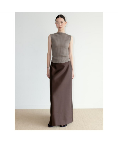 Ohu Pleated Knit Sleeveless Khaki (TA6751A06H)