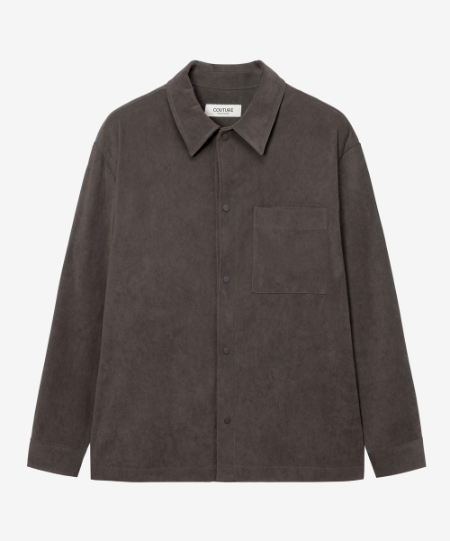 [COUTURE]Suede Semi-Overfit Shirt-Style Jacket - 2color