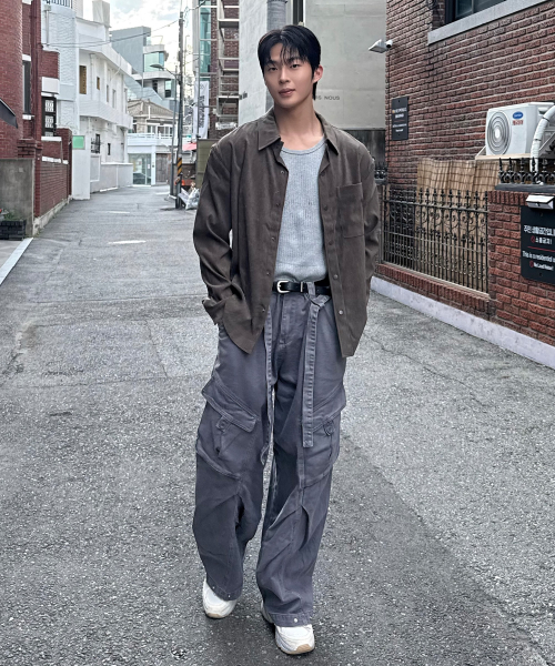 [COUTURE]Suede Semi-Overfit Shirt-Style Jacket - 2color