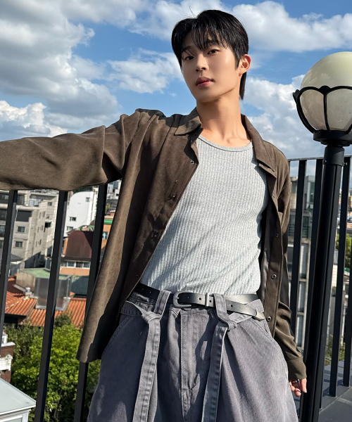 [COUTURE]Suede Semi-Overfit Shirt-Style Jacket - 2color