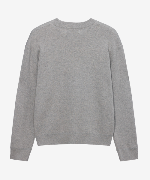 [COUTURE]100 Cotton Sweat Round Oversized Knit - 3color