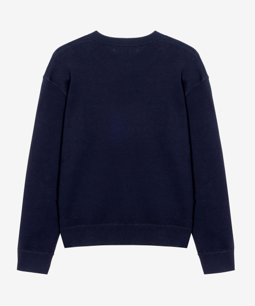 [COUTURE]100 Cotton Sweat Round Oversized Knit - 3color