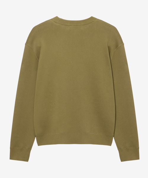 [COUTURE]100 Cotton Sweat Round Oversized Knit - 3color