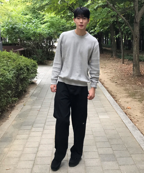 [COUTURE]100 Cotton Sweat Round Oversized Knit - 3color