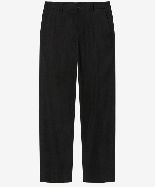 Straight Suede Modified Weave Banding Pants - 2color