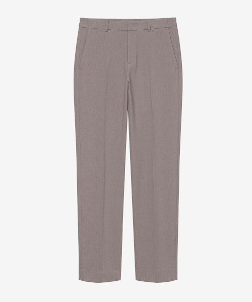 Tapered structured stretch banding pants - 3color
