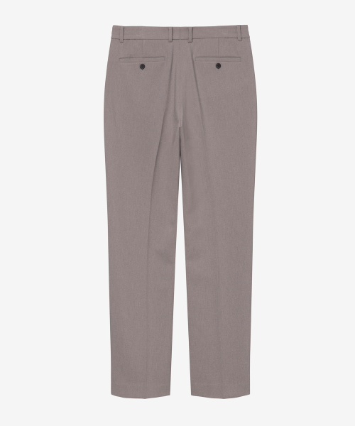 Tapered structured stretch banding pants - 3color