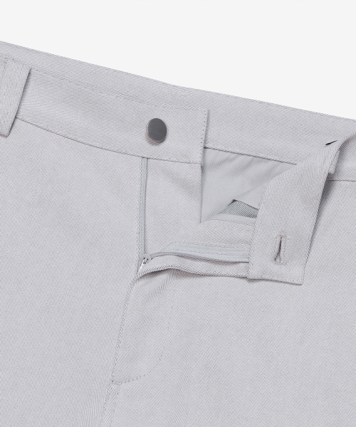 [COUTURE]Semi-Wide Twill Light Gray Pants
