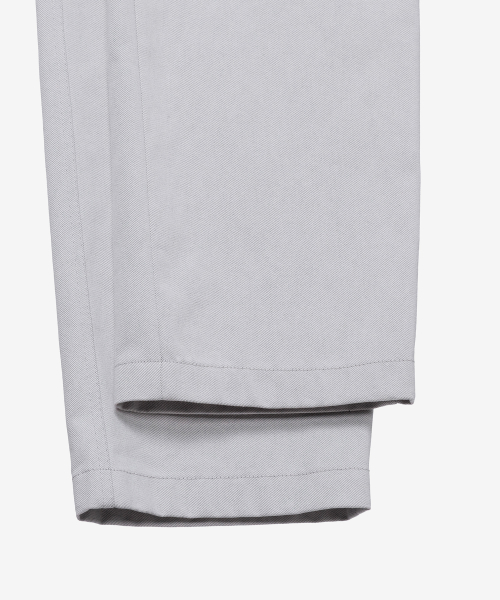 [COUTURE]Semi-Wide Twill Light Gray Pants