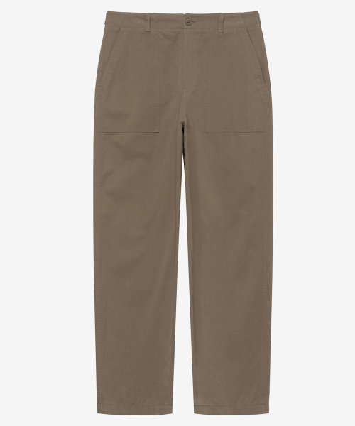 [COUTURE]100 Cotton Putige Semi-Wide Cotton Pants - 2color