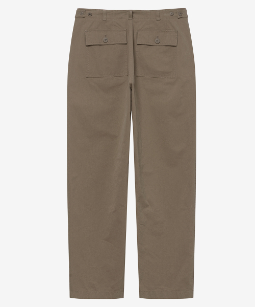 [COUTURE]100 Cotton Putige Semi-Wide Cotton Pants - 2color
