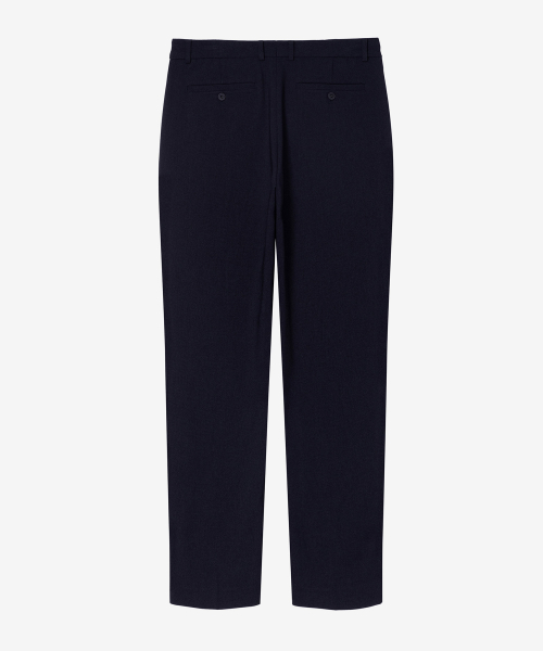 [SET]Organic Distressed Two-Tone Jacket Set Navy
