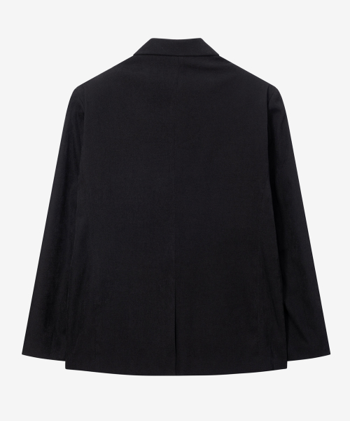 [SET]Relax Fit Suede Modified Weave Setup Black