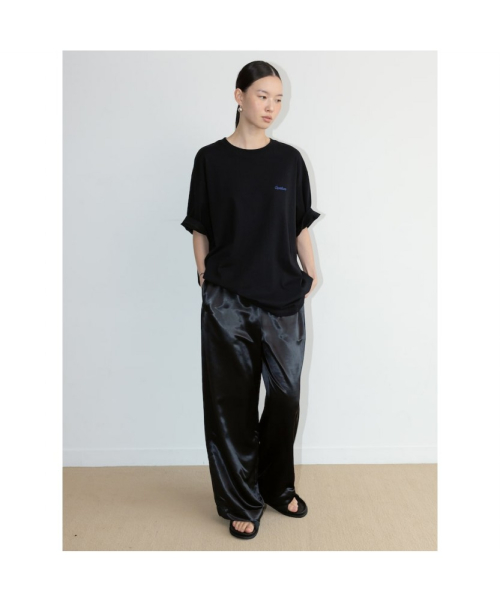 Straight Satin Pants Black (TA6721A025)