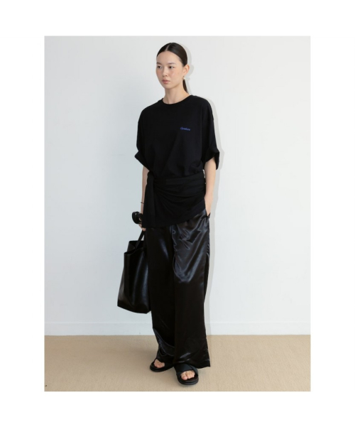 Straight Satin Pants Black (TA6721A025)