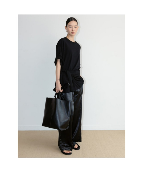 Straight Satin Pants Black (TA6721A025)