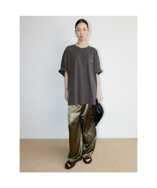 Straight Satin Pants Brown (TA6721A02D)