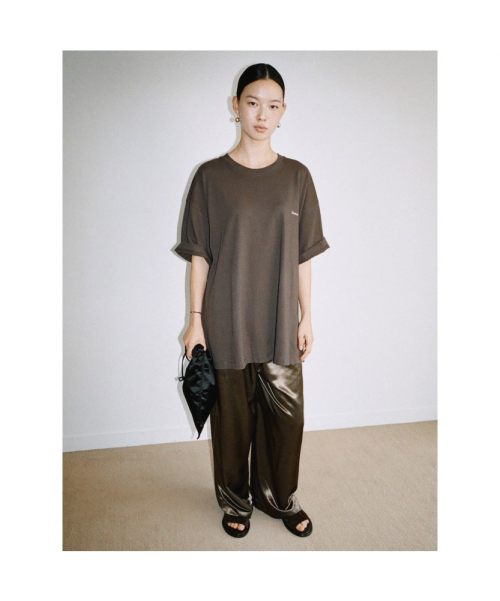 Straight Satin Pants Brown (TA6721A02D)