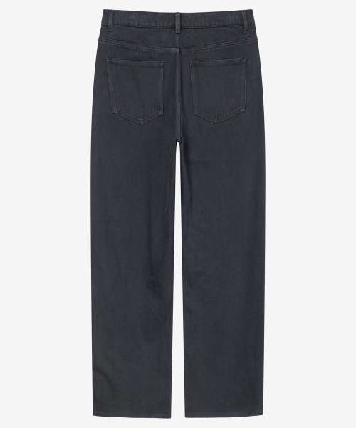 [COUTURE]100 Cotton Pigment Wide Washed Denim Pants - 2color