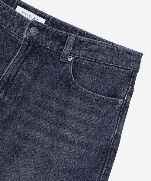 Extra Wide Washed Dark Indigo Denim Pants_DI