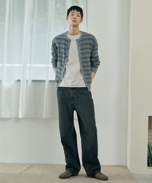Extra Wide Washed Dark Indigo Denim Pants_DI