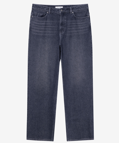 Extra Wide Washed Dark Indigo Denim Pants_DI