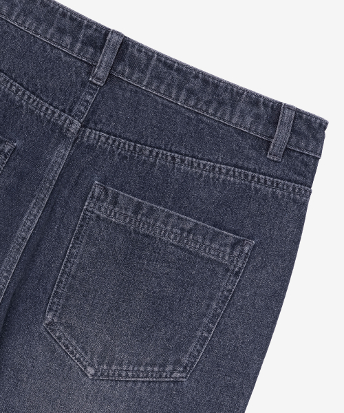 Extra Wide Washed Dark Indigo Denim Pants_DI