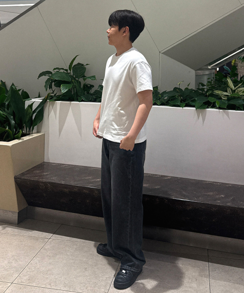 Extra Wide Washed Dark Indigo Denim Pants_DI