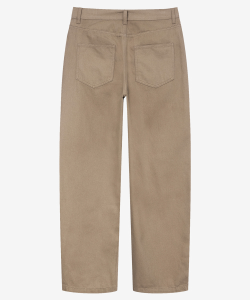 [ON]100 Cotton Curved Wide Cotton Daily Denim Pants 3color
