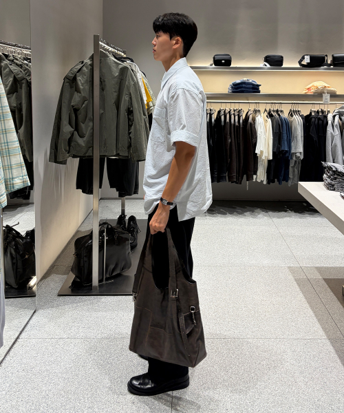 [ON]100 Cotton Curved Wide Cotton Daily Denim Pants 3color