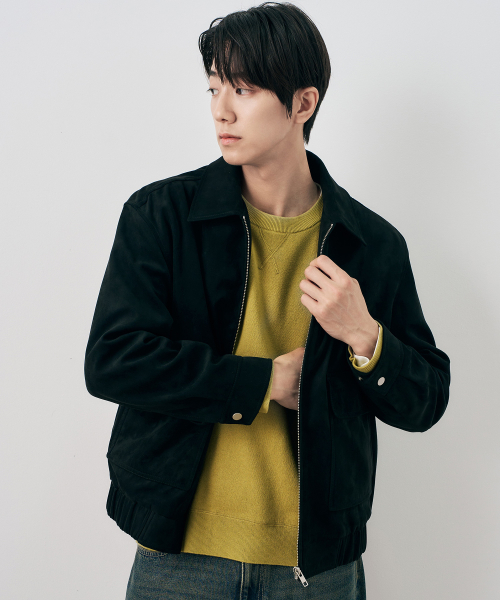 [ON]Suede Out Pocket Oversized Blouson - 2color