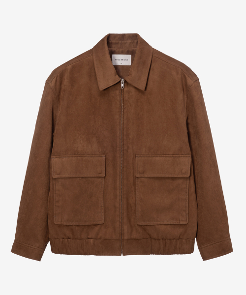 [ON]Suede Out Pocket Oversized Blouson - 2color