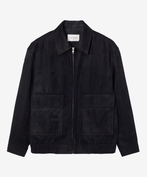 [ON]Suede Out Pocket Oversized Blouson - 2color