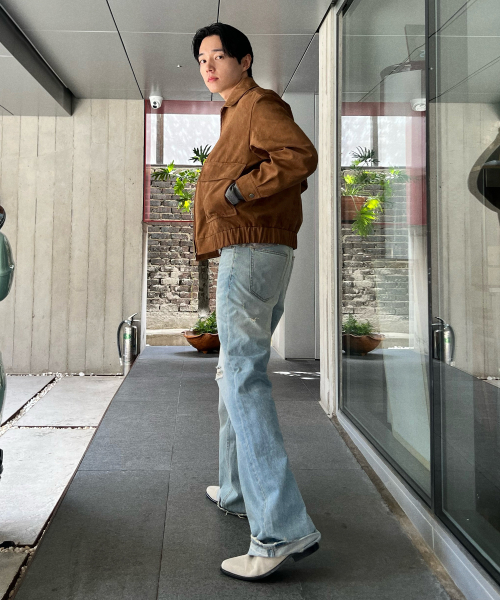[ON]Suede Out Pocket Oversized Blouson - 2color
