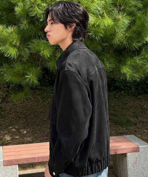 [ON]Suede Out Pocket Oversized Blouson - 2color
