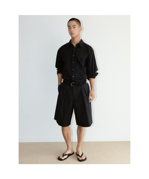 [Unisex] Washing Bermuda Pants Black (TA6725U025)