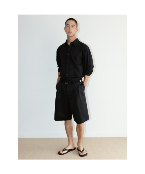 [Unisex] Washing Bermuda Pants Black (TA6725U025)