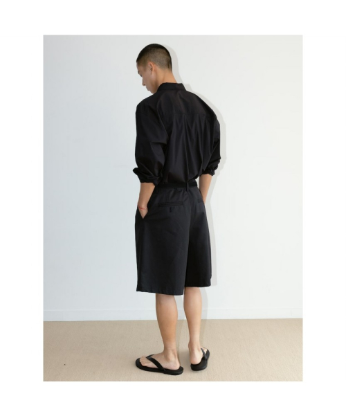 [Unisex] Washing Bermuda Pants Black (TA6725U025)