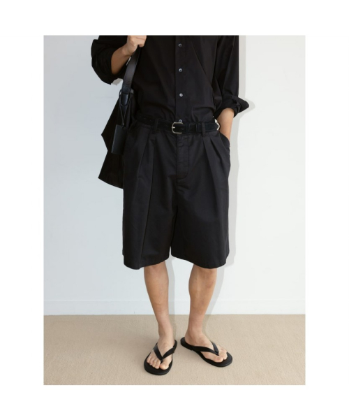 [Unisex] Washing Bermuda Pants Black (TA6725U025)