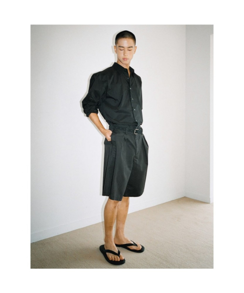 [Unisex] Washing Bermuda Pants Black (TA6725U025)