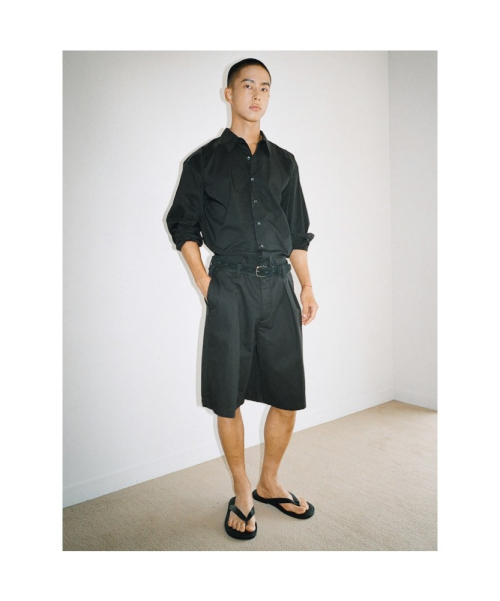 [Unisex] Washing Bermuda Pants Black (TA6725U025)