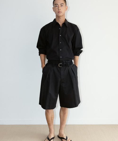 [Unisex] Washing Bermuda Pants Black (TA6725U025)