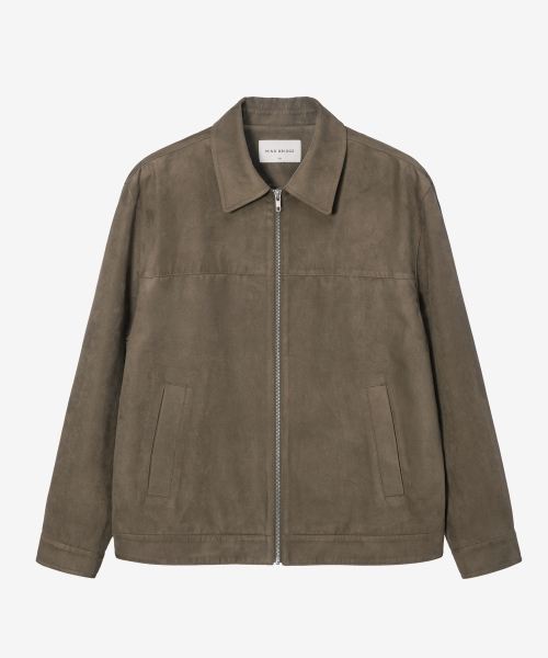 Suede Semi Oversized Trucker Jacket - 2color
